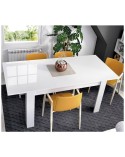 MESA COMEDOR EXTENSIBLE BLANCA, GRIS O NATURAL 140x90cm DANA