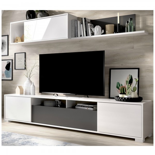 Mueble tv de estilo nórdico 200cm. Mueble tv para el salón. – Slowdeco