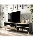 MUEBLE TV NATURAL Y GRAFITO 155 CM NAO NEO