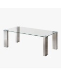 MESA DE CENTRO DE CRISTAL 110X55 CM PALOMA