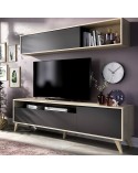 MUEBLE SALÓN NATURAL O GRAFITO 180 CM MUCH