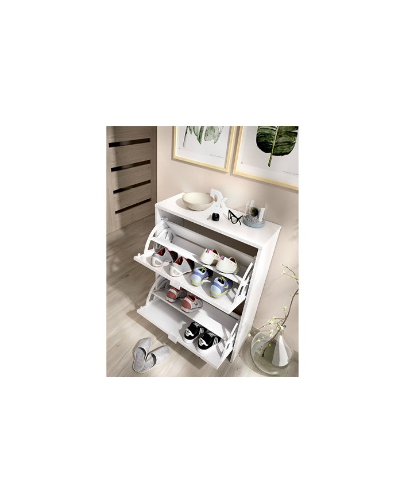 ZAPATERO BLANCO BRILLO 2 PUERTAS BLUES