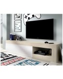 MUEBLE TV BLANCO BRILLO Y NATURAL LEEDS