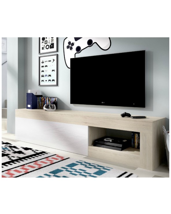 Mueble TV personalizado moderno blanco brillante BLTV20014-033