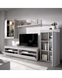 MUEBLE SALÓN BLANCO Y CEMENTO DE 265 CM OSAKA