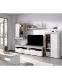 MUEBLE SALÓN BLANCO Y CEMENTO DE 265 CM OSAKA