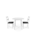 CONJUNTO MESA Y SILLAS COCINA BLANCAS TRENTON