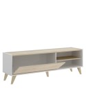 MUEBLE TELEVISIÓN BLANCO Y NATURAL 155CM NENUFAR