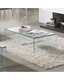 MESA DE CENTRO DE CRISTAL TEMPLADO 110x55 CM WENDY