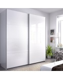 ARMARIO PUERTAS CORREDERAS 180 CM BLANCO O NATURAL TOM