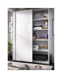 ARMARIO PUERTAS CORREDERAS 180 CM BLANCO O NATURAL TOM