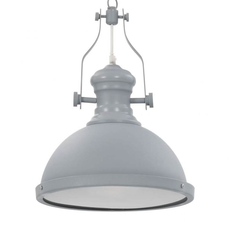 Lámpara de techo redonda gris diseño industrial 31 cm Habana