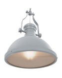 Lámpara de techo redonda gris diseño industrial 31 cm Habana