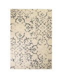 Alfombra floral beig y azul 160x230cm Guppy