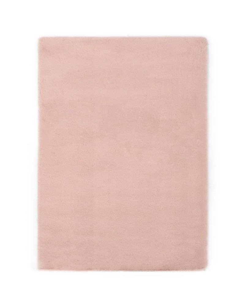 Alfombra pelo sintético rosa 140x200cm Gurami