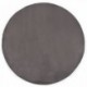 Alfombra redonda pelo sintético gris oscuro 160 cm Platy