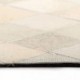 Alfombra patchwork cuero gris 80x150 cm Barbo
