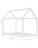 Cama infantil casa blanca 90x200cm Kilian