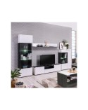 MUEBLE SALÓN BLANCO BRILLO Y EBANO 289 CM VENECIA