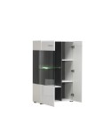 MUEBLE SALÓN BLANCO BRILLO Y EBANO 289 CM VENECIA