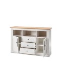 APARADOR ROBLE Y BLANCO 160 CM GIBBONS
