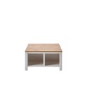 MESA DE CENTRO CON ARCON BLANCA Y ROBLE 93X93 CM GIBBONS