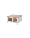 MESA DE CENTRO CON ARCON BLANCA Y ROBLE 93X93 CM GIBBONS