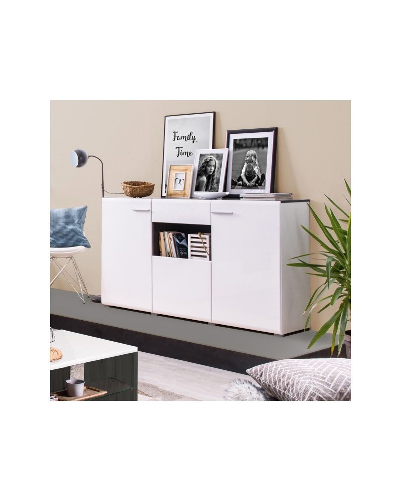 Aparador 3 puertas blanco brillo ❤️ 129,00€