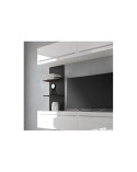 MUEBLE DE SALÓN COLGANTE 265 CM BLANCO Y NEGRO MILÁN