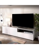 MUEBLE TELEVISION BLANCO Y GRIS 200 CM NIDIA