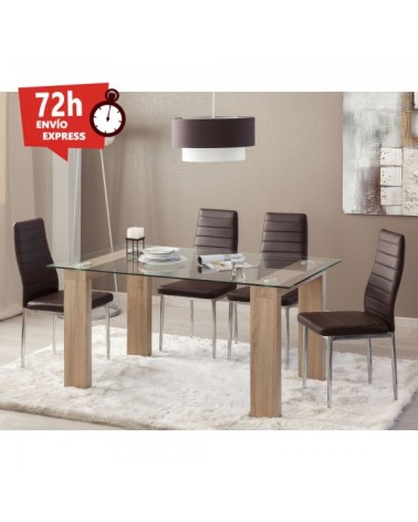 MESA DE COMEDOR CRISTAL ZENDRA