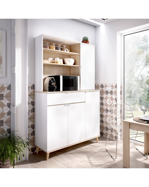 Mueble Auxiliar De Cocina Almería Blanco