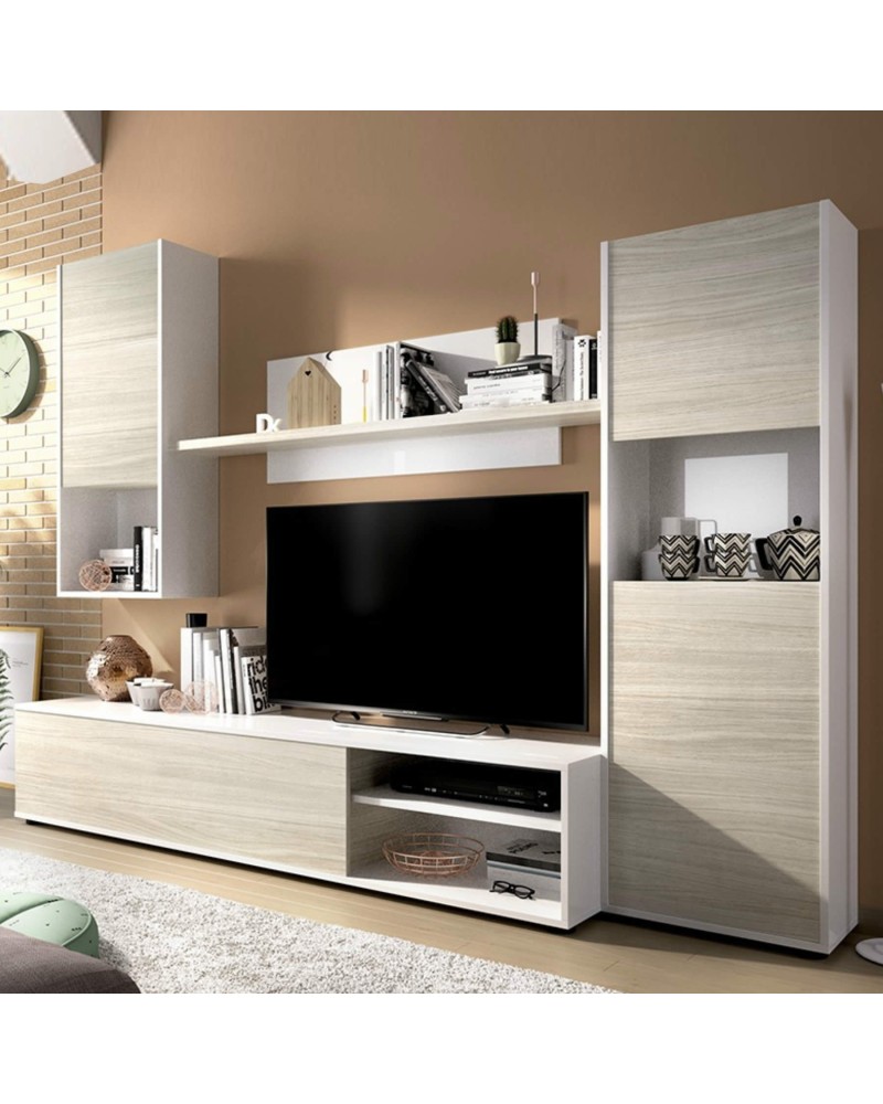 Mueble Salón Blanco y 220cm SKY - MerkaHome