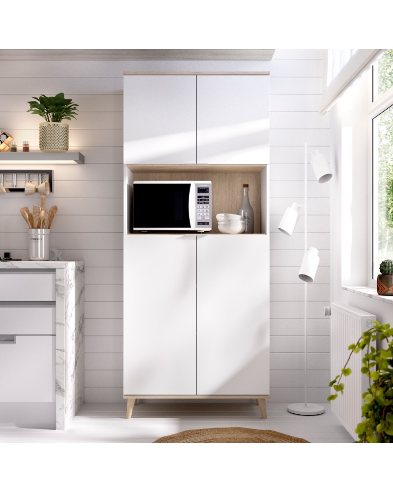 Mueble Auxiliar cocina Blanco 90 cm