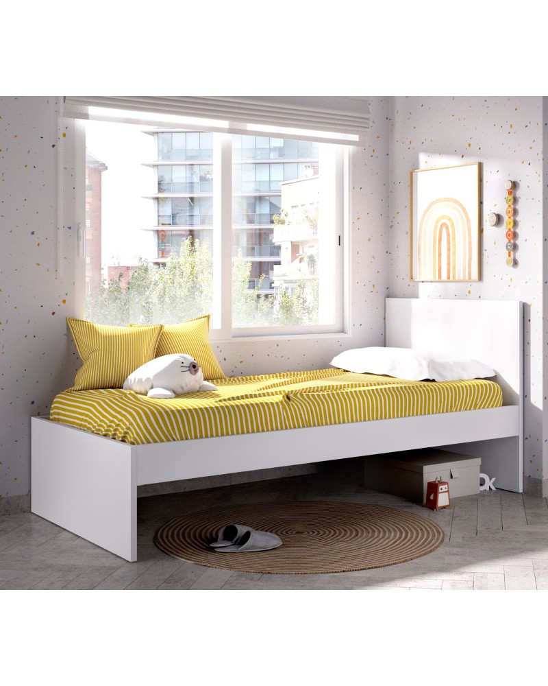 CAMA JUVENIL BLANCA 90X190 CM LYS