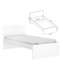 CAMA JUVENIL BLANCA 90X190 CM LYS