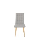 SILLA TAPIZADA GRIS O BEIG FLORIDA (PACK 4 UNIDADES)