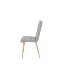 SILLA TAPIZADA GRIS O BEIG FLORIDA (PACK 4 UNIDADES)