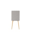 SILLA TAPIZADA GRIS O BEIG FLORIDA (PACK 4 UNIDADES)