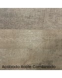 MESA DE COMEDOR EXTENSIBLE GRIS Y ROBLE 188x88 CM LISBOA