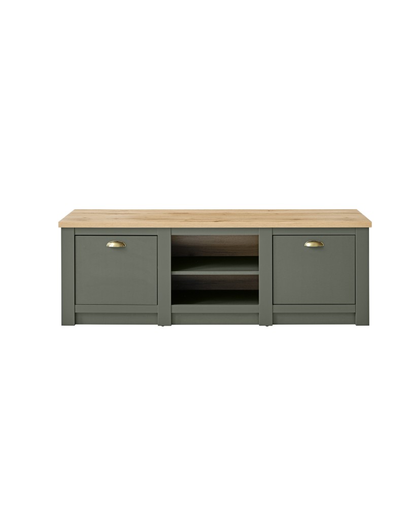 MUEBLE TV ROBLE Y VERDE 152 CM CANTERBURY