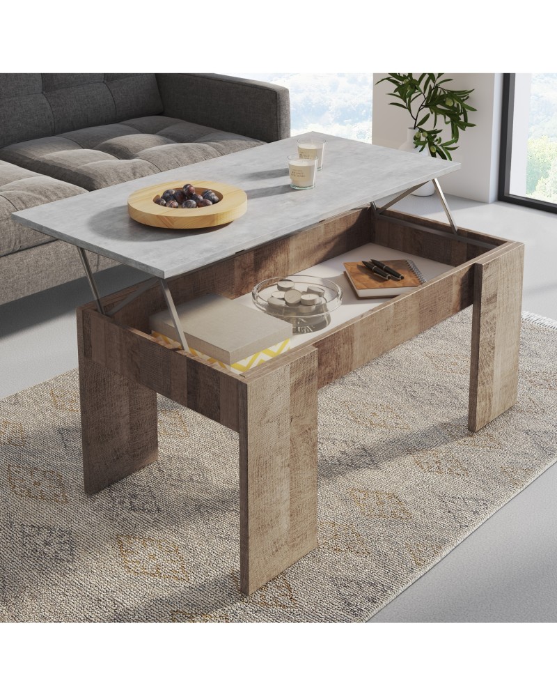 MESA DE CENTRO ELEVABLE 100 CM · SALONES MODERNOS KRONOS -40%