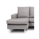 Sofá chaiselongue reversible gris 200cm Ons