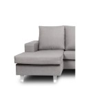 Sofá chaiselongue reversible gris 200cm Ons