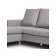 Sofá chaiselongue reversible gris 200cm Ons