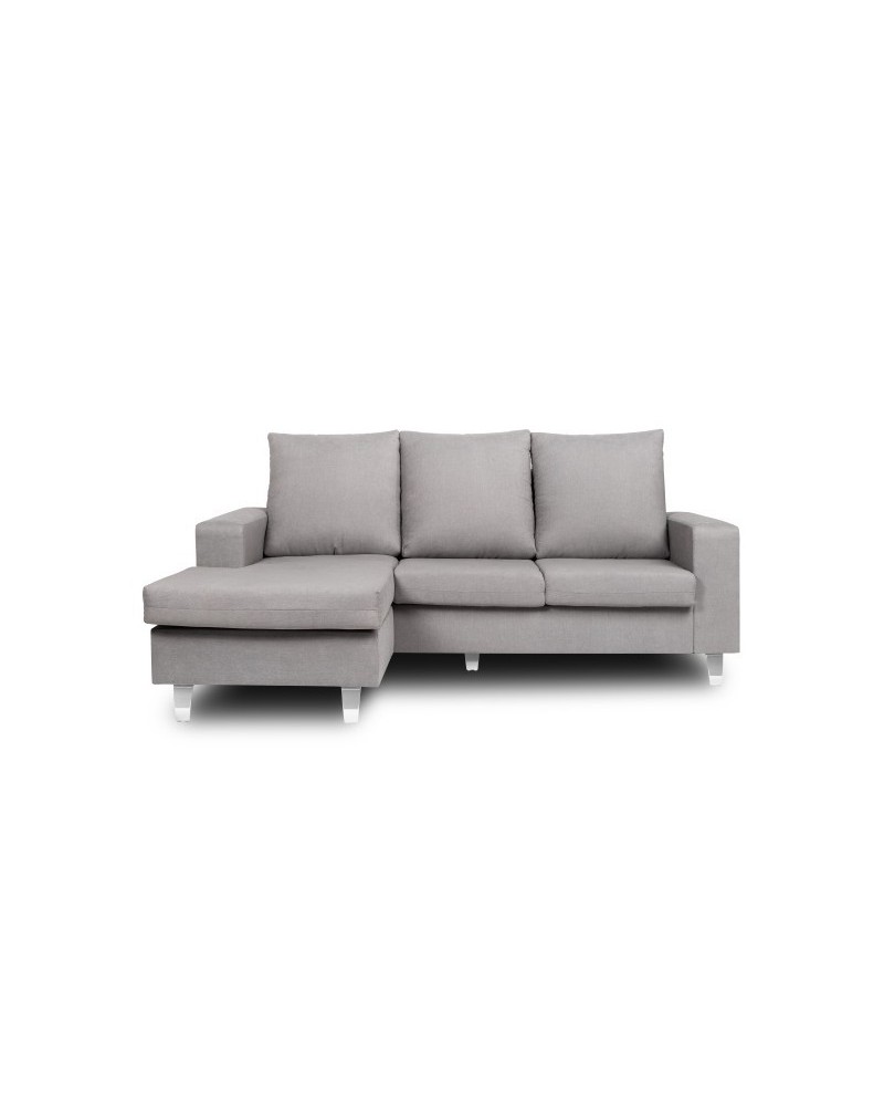 Sofá Chaise Longue Reversible Color Gris