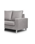 Sofá chaiselongue reversible gris 200cm Ons