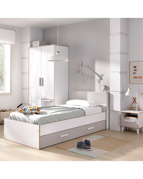 Cama infantil con arrastre 90x190/200 cm Aurora