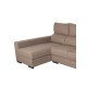 Sofá chaiselongue con arcón beig 300x150 cm Manhattan