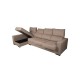 Sofá chaiselongue con arcón beig 300x150 cm Manhattan